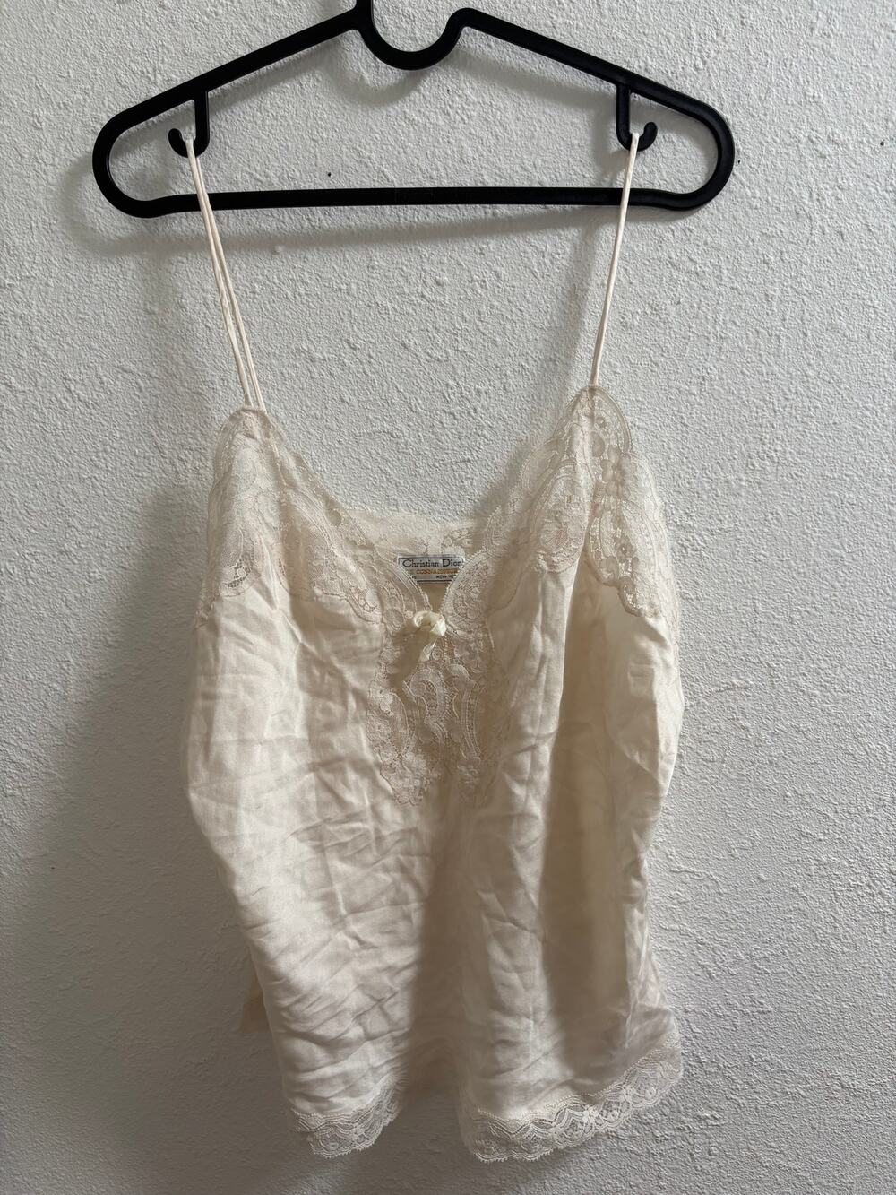 Vintage Christian Dior Le Connaisseur Ivory Lace Camisole